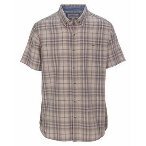 Men's Cozy Cotton Short Sleeve Plaid Shirt